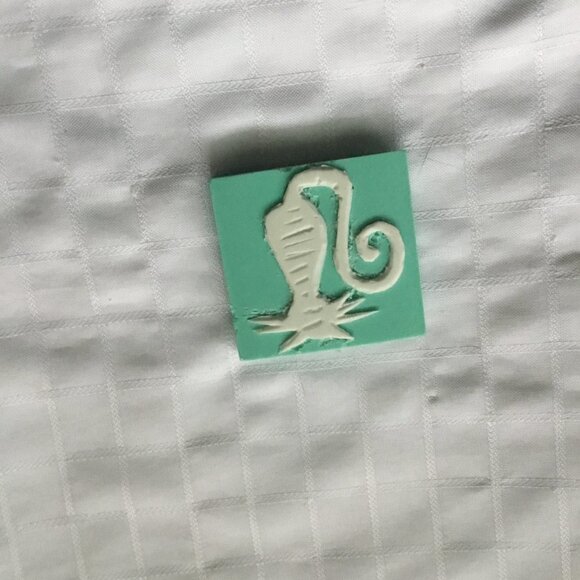 Two sides hand made rubber stamp - Picture 4 of 4